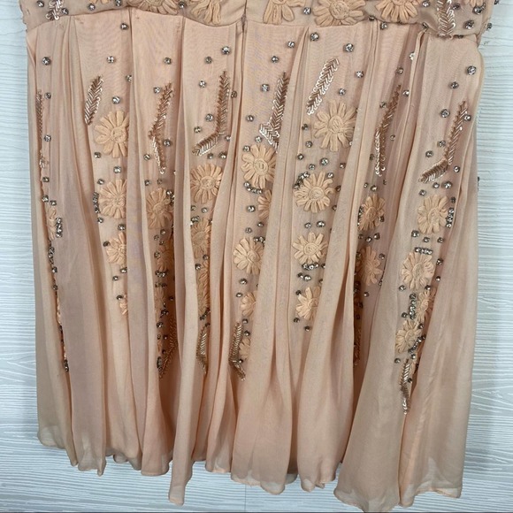 Jenny Yoo 'Blaire' Blush Sleeveless Embellished Dress Small - Picture 12 of 16